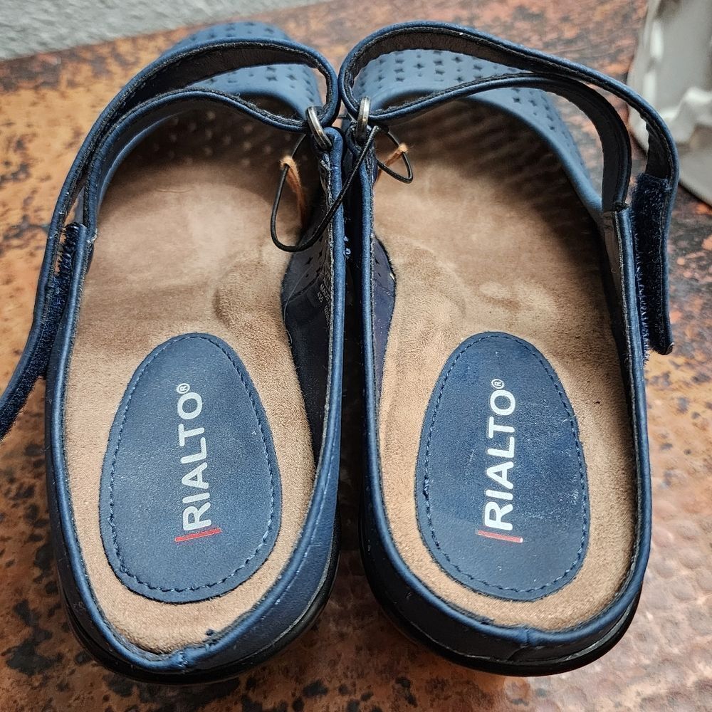 Rialto Vinto Mary Jane Clogs in Navy 411 - Picture 10 of 16